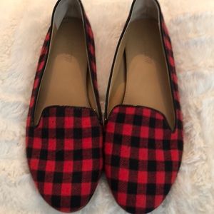 J. Crew plaid shoes